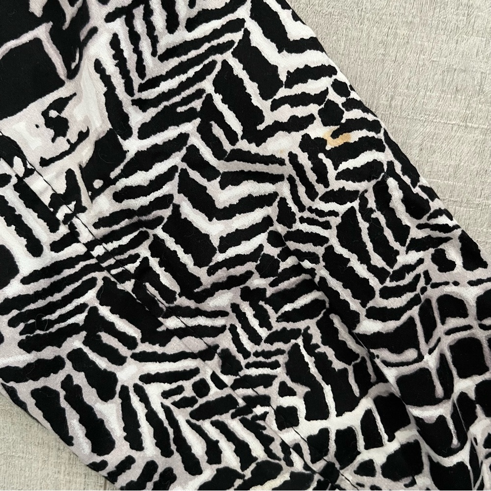 Vintage Chico’s Y2k Black & White Patterned Light… - image 5